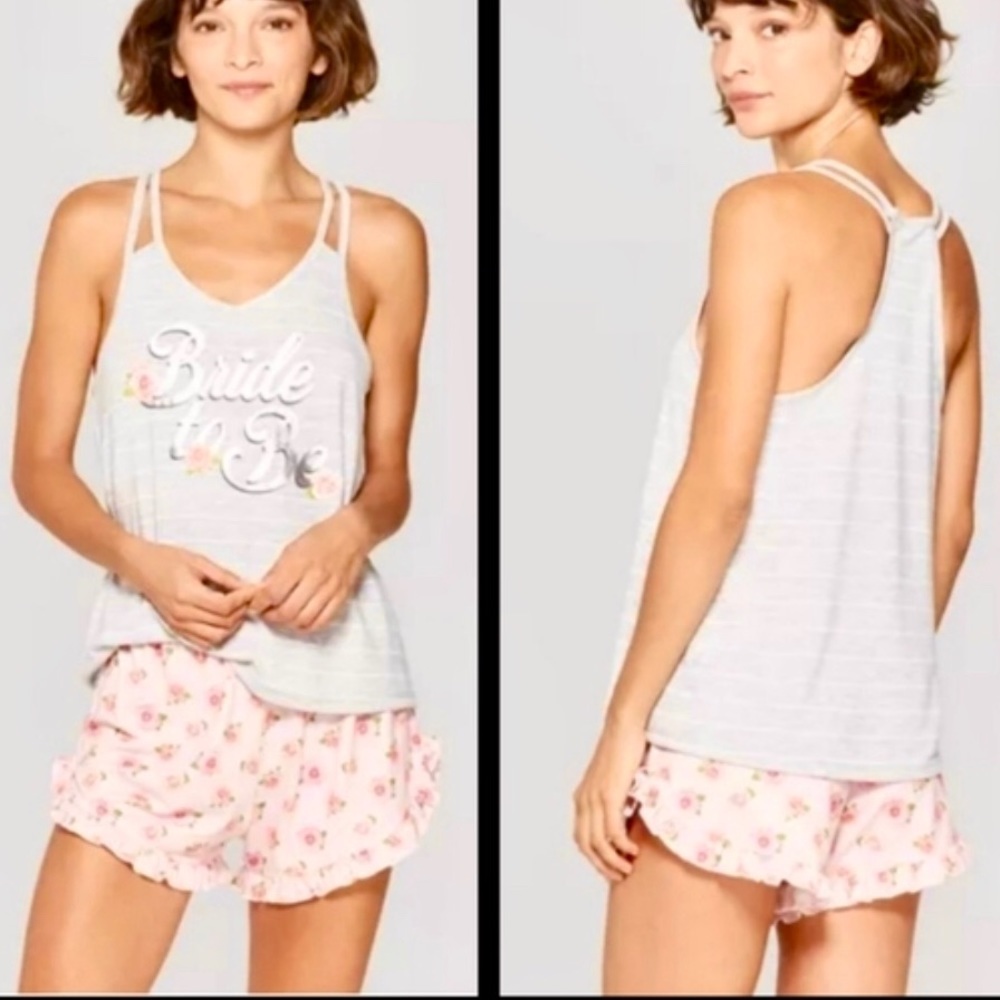 Bride to Be Floral Pajama Set